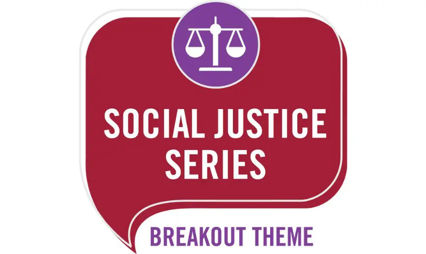 social justice series breakout theme graphic logo