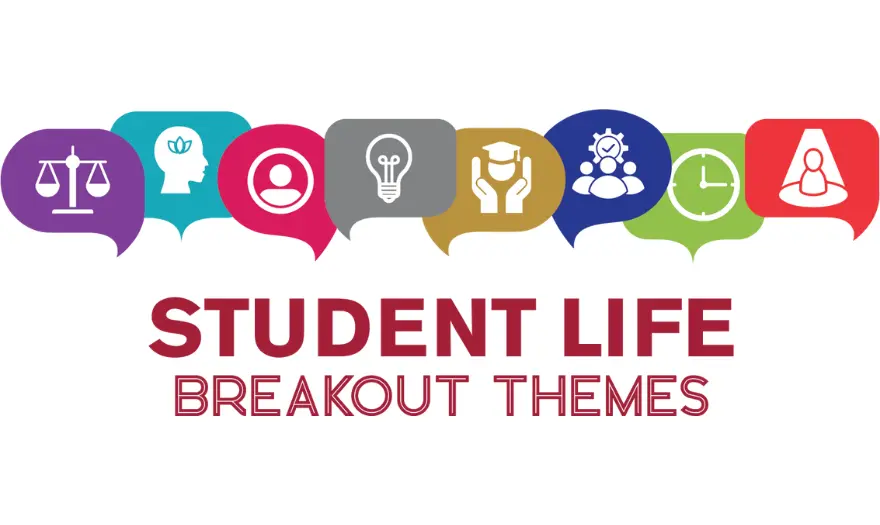 student life breakout themes graphic